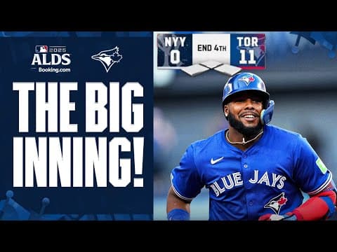 SIX RUN INNING FOR THE BLUE JAYS! Vladimir Guerrero Jr. CRUSHES a BIG grand slam and Varsho homers 😳