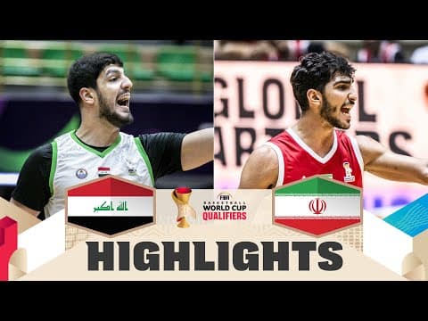 Iraq 🇮🇶 v Iran 🇮🇷 | Highlights | FIBA Basketball World Cup 2027 Asian Qualifiers