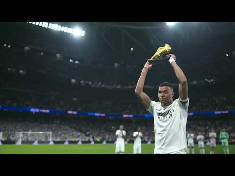 Kylian Mbappe receives Golden Boot award ahead of Real Madrid vs. Valencia | ESPN FC