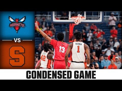 Delaware State vs. Syracuse Condensed Game | 2025-26 ACC Men's Basketball