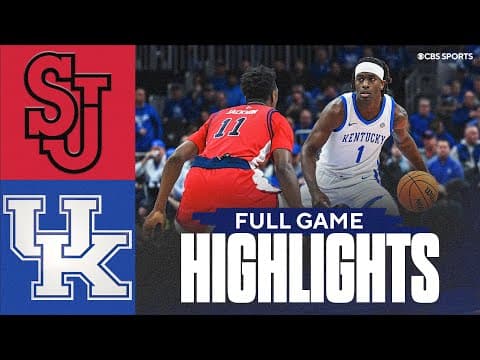 No. 22 St. John's vs Kentucky Wildcats | Extended Game Highlights