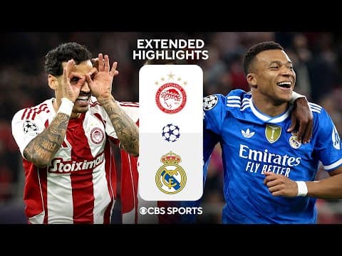 Olympiacos vs. Real Madrid: Extended Highlights | UCL League Phase MD 5 | CBS Sports Golazo