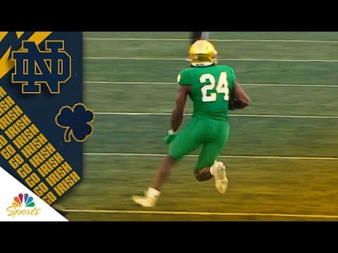 Notre Dame's Jadarian Price scores touchdown on INSANE run vs. Boise State | NBC Sports