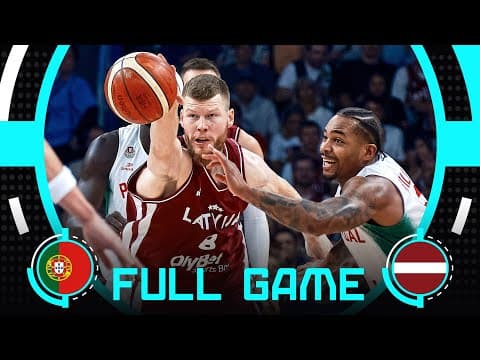 Group Phase | Portugal v Latvia | Full Basketball Game | FIBA EuroBasket 2025