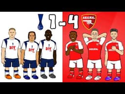 Spurs 1-4 Arsenal - The REAL Highlights😂