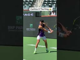 When in Cali, Carlos has to rep 🙌 (via bnpparibasopen/TT)