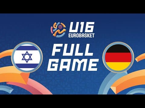 LIVE - Israel v Germany | FIBA U16 Women's EuroBasket 2025 | Group Phase