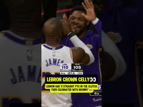 LeBron SILENCER & Celly with Bronny😭