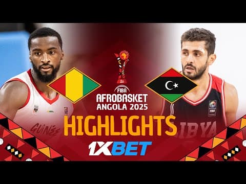 Guinea 🇬🇳 vs Libya 🇱🇾 | 1XBET Highlights | #AfroBasket 2025