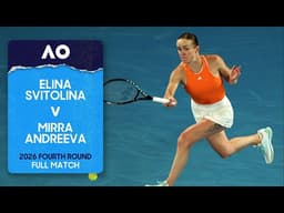 Elina Svitolina v Mirra Andreeva Full Match | Australian Open 2026 Fourth Round