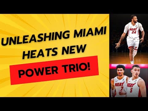 Miami Heat offensive power trio on full display last night! Nikola Jovic EARNING that starting spot