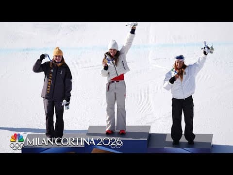 Team USA's Breezy Johnson celebrates Olympic gold win | Winter Olympics 2026 | NBC Sports
