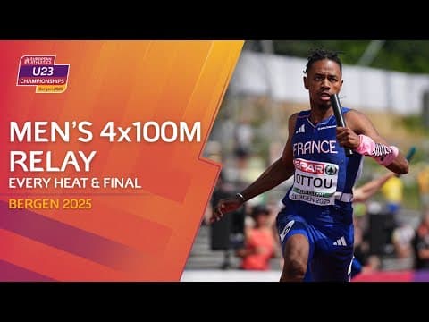 INSANE RELAY! 🤯 EVERY Heat & Final of the Men's 4x100m Relay | Bergen 2025