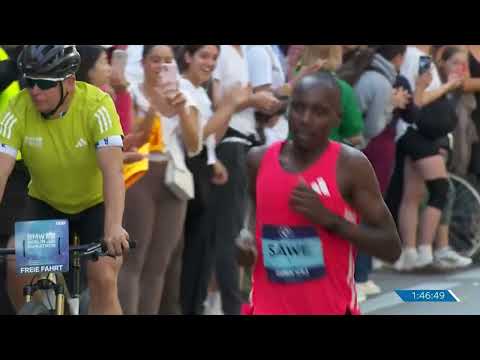 Sabastian Sawe Attempts World Record on HOT Day at Berlin Marathon 2025 | Finish Line Replay