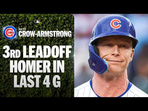 Pete Crow-Armstrong hits a leadoff home run a day after hitting for the cycle! 😳 | MLB Highlights