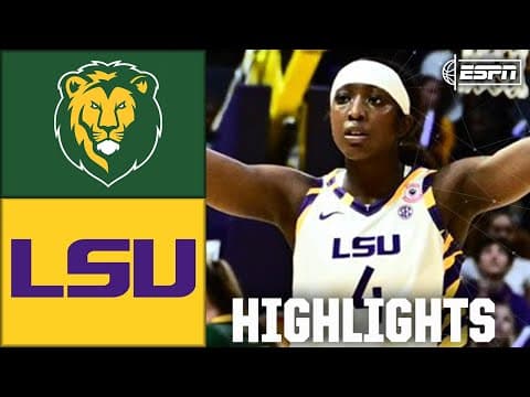 Southeastern Louisiana Lady Lions vs. LSU Tigers | Full Game Highlights | ESPN CBB