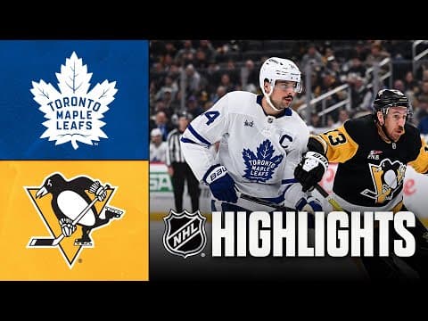 Maple Leafs vs. Penguins | NHL Highlights | November 29, 2025