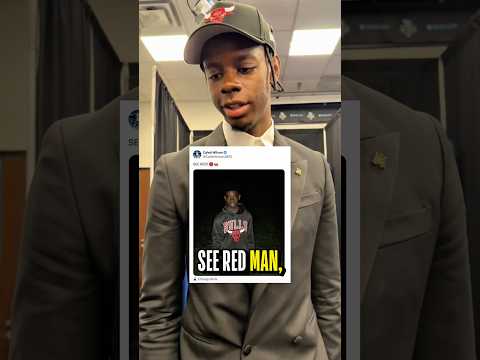 Caleb Wilson reacts to his "SEE RED" X post and childhood photo