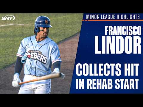 Francisco Lindor collects lead-off single, scores run in Double-A Binghamton rehab start
