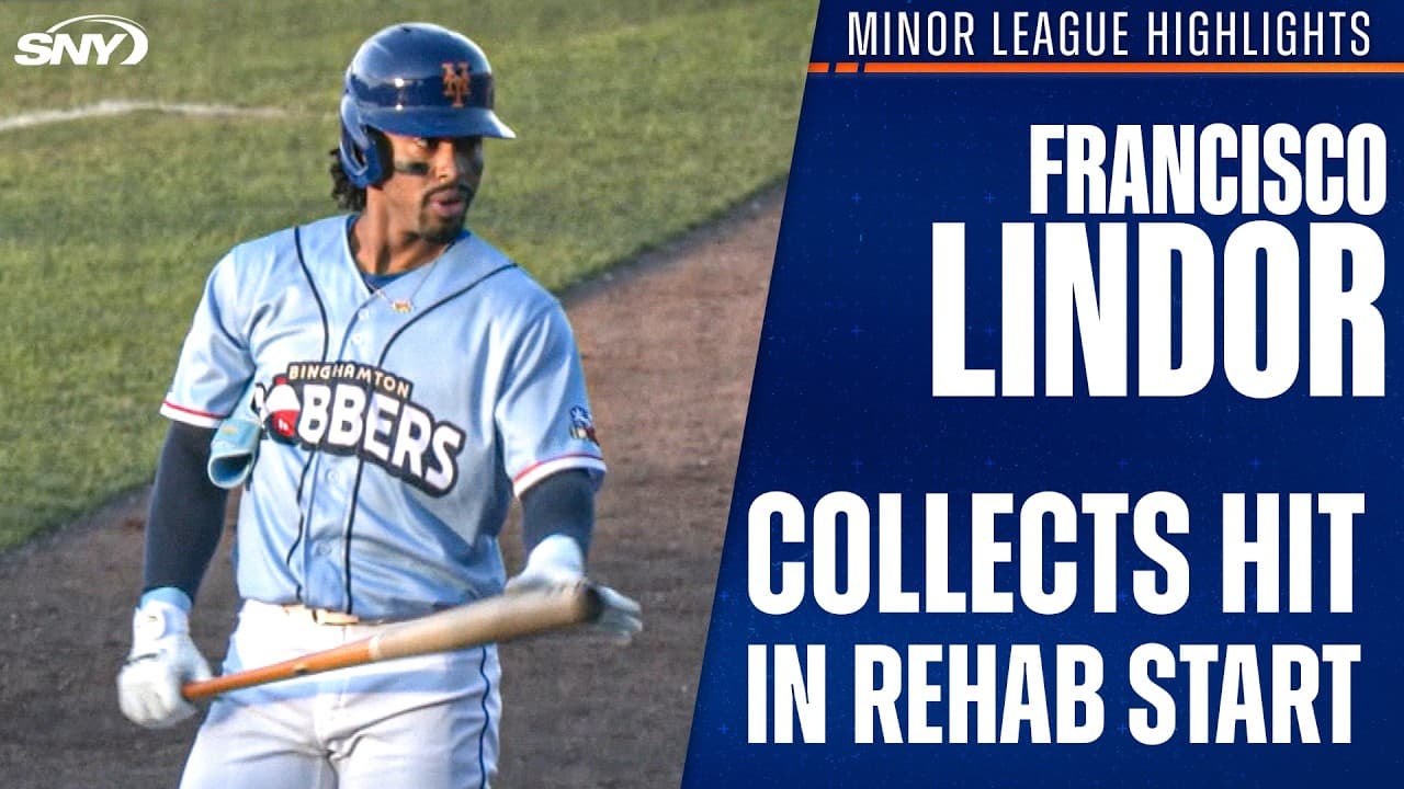 Francisco Lindor collects lead-off single, scores run in Double-A Binghamton rehab start
