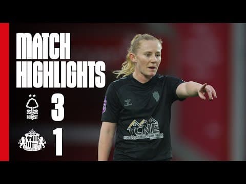 Lasses Lose Out At Forest | Nottingham Forest Women 3 - 1 SAFC Women | WSL 2 Highlights