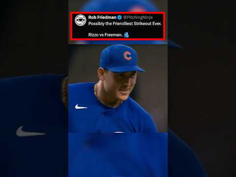 Possibly the Friendliest Strikeout Ever. Rizzo vs Freeman. 🫂