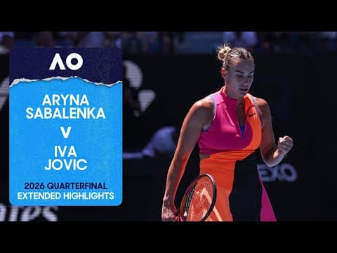 Aryna Sabalenka v Iva Jovic Extended Highlights | Australian Open 2026 Quarterfinal