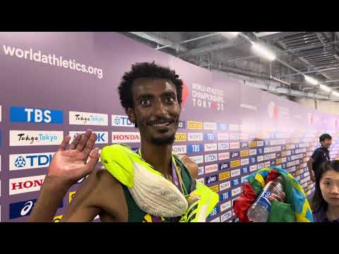 Yomif Kejelcha happy to be on 10k podium in what could be his final track race at 2025 Worlds