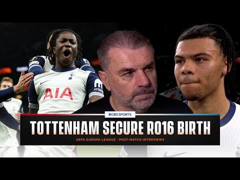 "Made in Tottenham" Ange Postecoglou seal a Top 8 position | UEL Post-Match Interviews