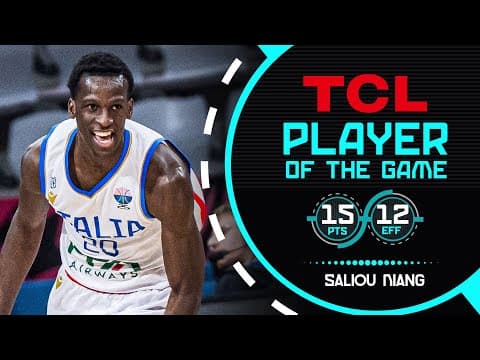 Saliou Niang (15 PTS) | TCL Player Of The Game | ITA 🇮🇹 vs GEO 🇬🇪 | FIBA EuroBasket 2025