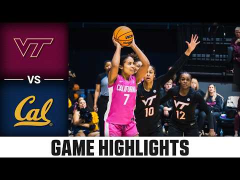 Virginia Tech vs. Cal Highlights | 2025-26 ACC Women's Basketball