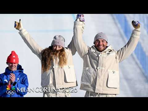 France prevails in snowboarding mixed team cross small final | Winter Olympics 2026 | NBC Sports