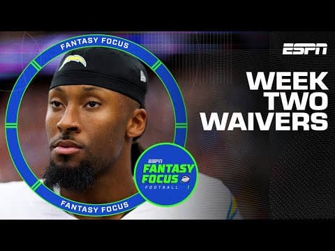 The BEST Waiver Adds Ahead of Week 2 | Fantasy Focus 🏈