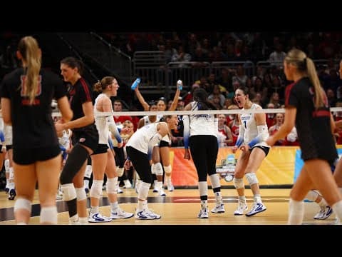Full 5th set from Kentucky vs. Wisconsin in 2025 NCAA volleyball semifinal