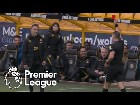 Wolves manager Vitor Pereira receives straight red card for dissent | Premier League | NBC Sports