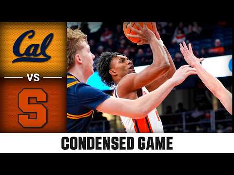 Cal vs. Syracuse Condensed Game | 2025-26 ACC Men's Basketball