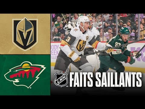 Golden Knights vs Wild 16/11/25 | Faits saillants