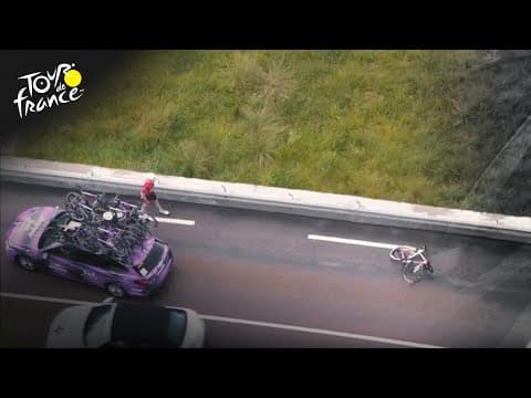 Swiss cyclist Mauro Schmid crashes during Stage 20 of 2025 Tour de France | Cycling on NBC Sports