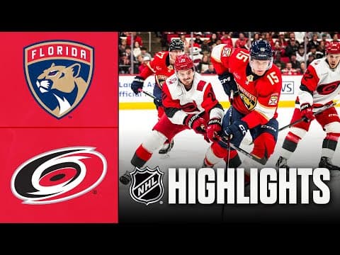 Panthers vs. Hurricanes | NHL Highlights | December 23, 2025