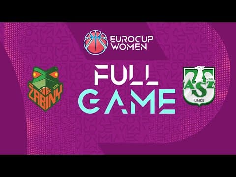 LIVE - Zabiny Brno v LOTTO AZS UMCS Lublin | EuroCup Women 2025-26 | Play-Off Round 1