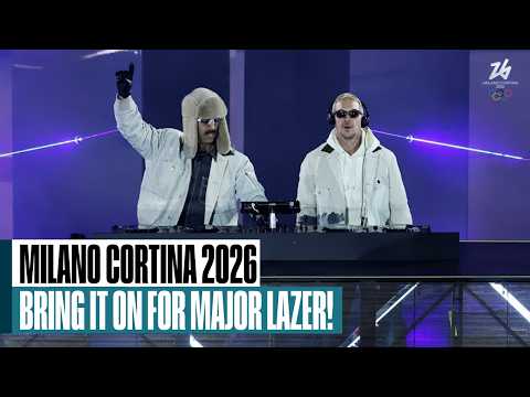 Major Lazer performs at Milan Cortina Closing Ceremony