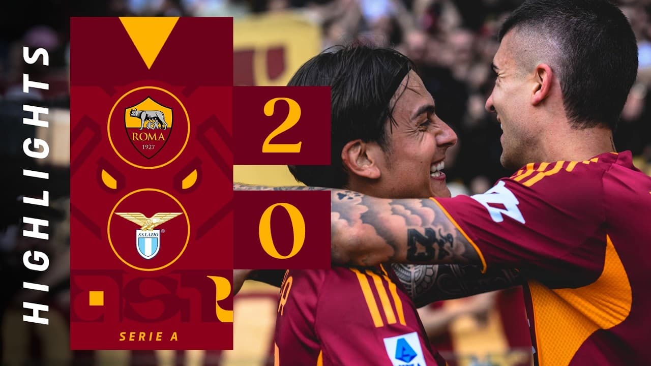ROMA 2-0 LAZIO | SERIE A HIGHLIGHTS 2025-26