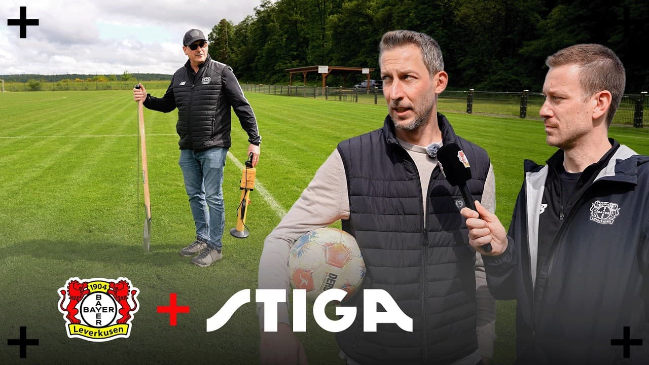 How to … Amateur pitch goes pro! With Bayer 04 legend Stefan Kießling and groundsman Georg Schmitz