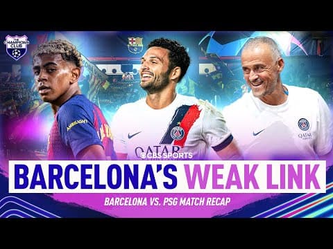 PSG Score LATE Goal to STUN Barcelona in Champions League | Enrique Masterclass | Champions Club