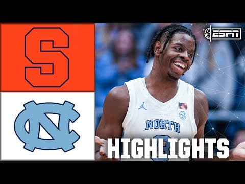 Syracuse Orange vs. North Carolina Tar Heels | Full Game Highlights | ESPN College Basketball