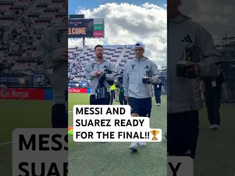 Messi and Suarez ARRIVE for the FINAL!! 🏆