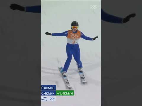 Abi Strate ski jumping her way to the Olympics. 🥹❤️🐝 #Olympics