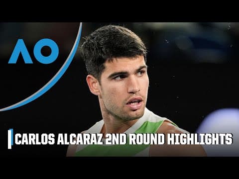 No. 1 Carlos Alcaraz vs. Yannick Hanfmann | Round 2 Highlights | 2026 Australian Open