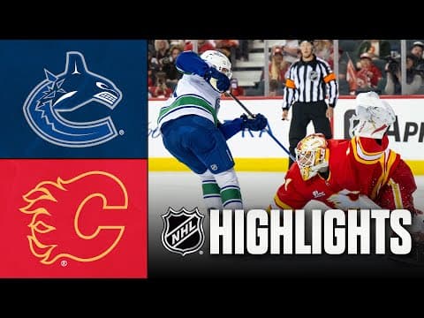 NHL Highlights | Canucks vs. Flames | October 01, 2025