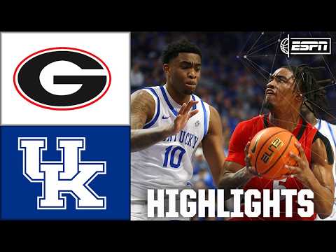 RECORD NIGHT 🔥 Georgia Bulldogs vs. Kentucky Wildcats | Full Game Highlights | ESPN CBB